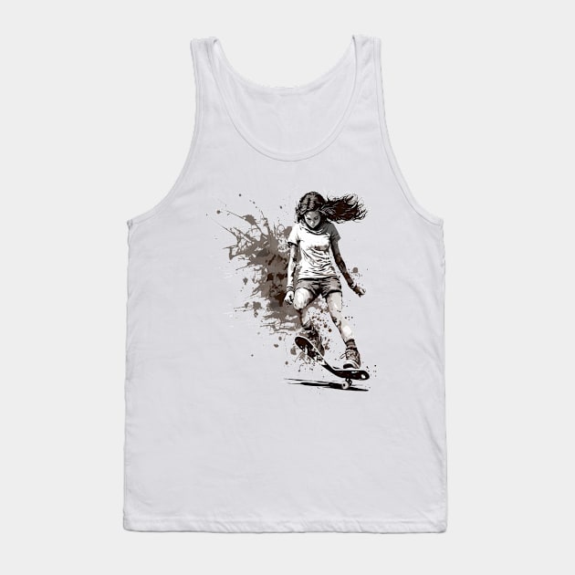 skater girl Tank Top by JayD World